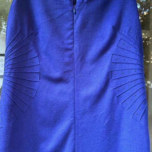 AKRIS PUNTO starburst angora/wool fully lined shift dress US 10 F 42 - Picture 8 of 8